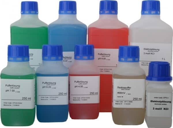pH en redox buffer vloeistoffen